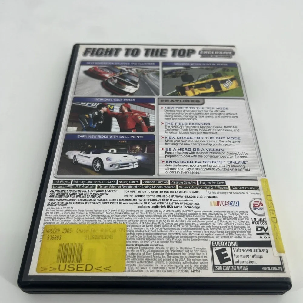NASCAR 2005: Chase for the Cup (PlayStation 2, 2004) PS2 Complete w/ Manual CIB